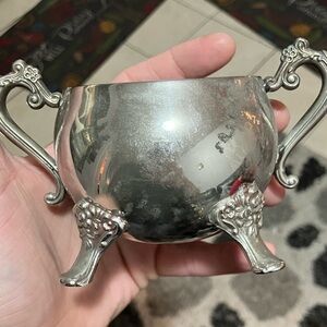 Silver Decorative Footed sugar Bowl Leonard